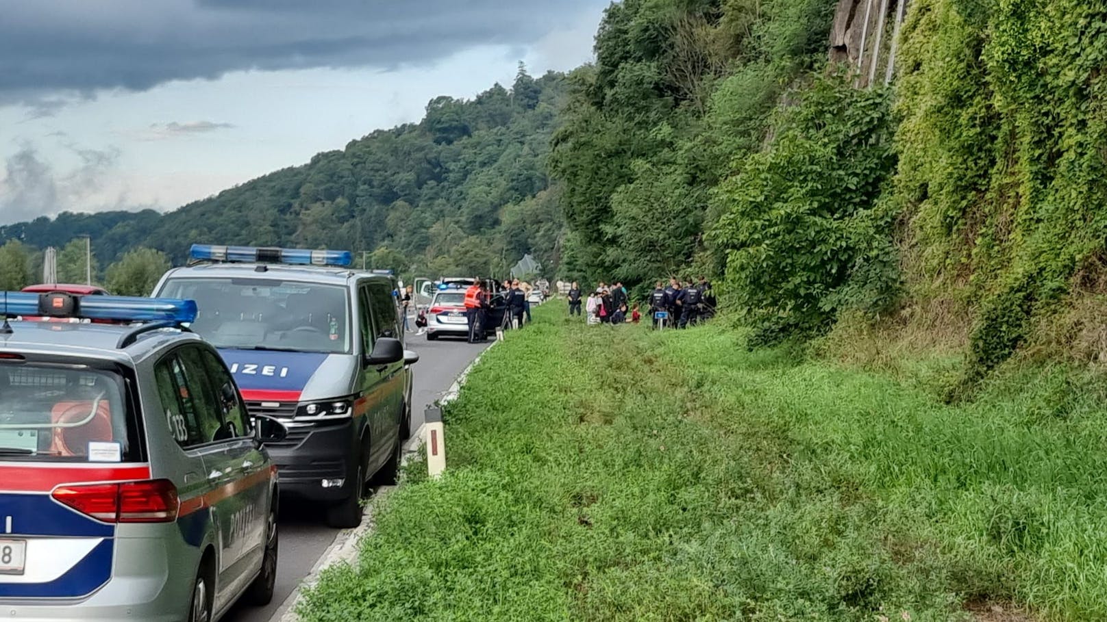 Unweit der Stadteinfahrt stoppte die Polizei das Fahrzeug.