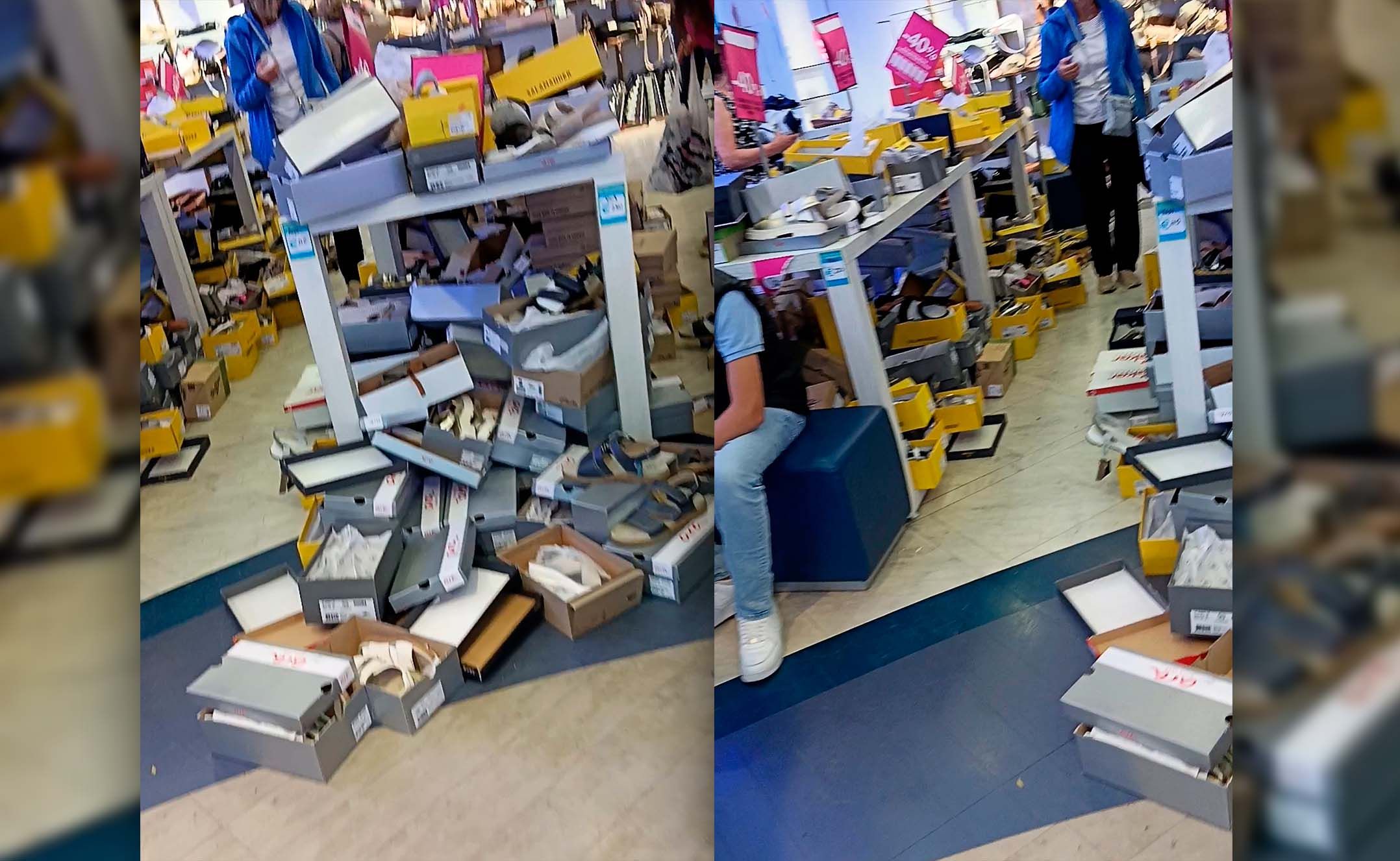 Ein regelrechtes Sale-Chaos in einer Delka-Filiale in Wien