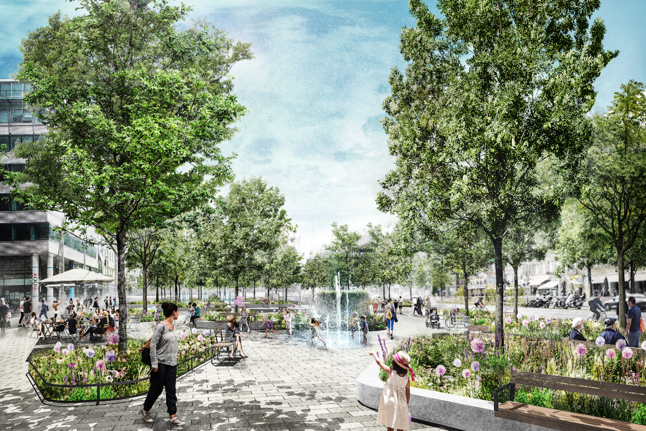 Heute.at - 25 Bäume, Radwege – Christian-Broda-Platz wird klimafit