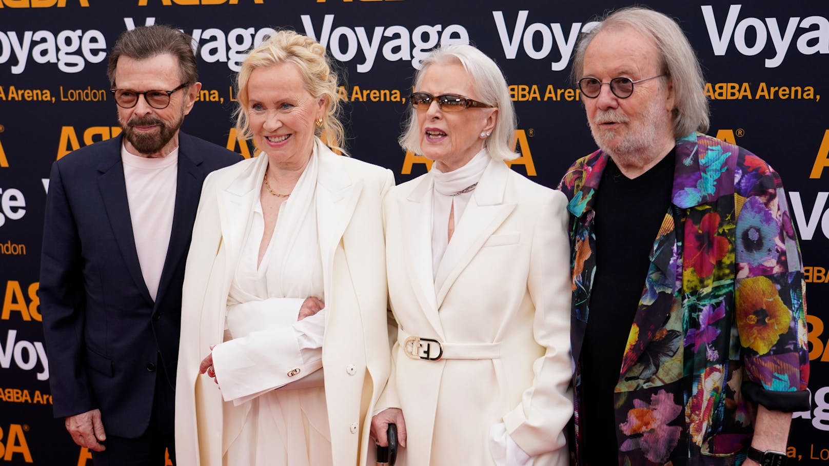<strong>ABBA</strong> feierten 2022 ein Comeback: Bjorn Ulvaeus, Agnetha Faltskog, Anni-Frid Lyngstad und Benny Andersson