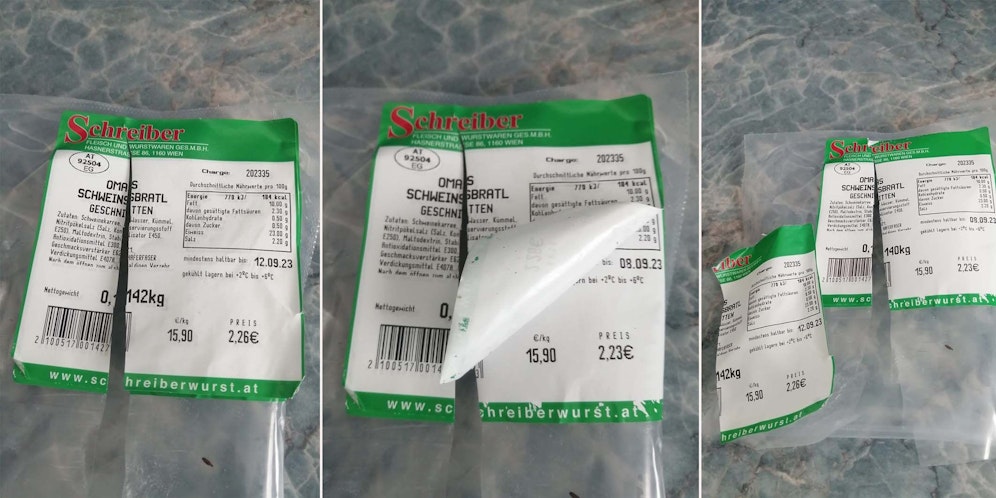 Als sie die Packung zuhause öffnete, traute sie ihren Augen nicht.