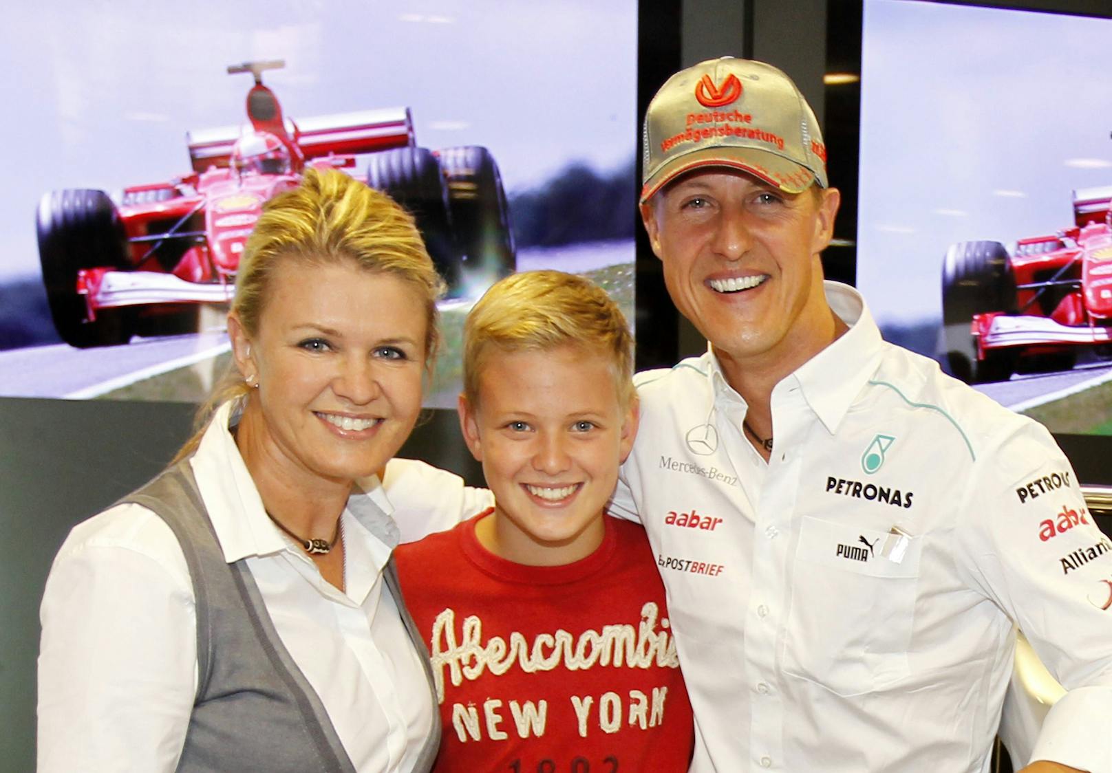Die Familie Schumacher im Jahr 2012