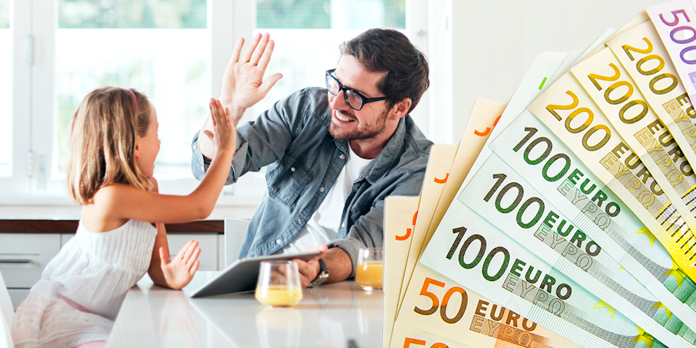 Eltern können am Mittwoch den Betreuungsbonus beantragen.