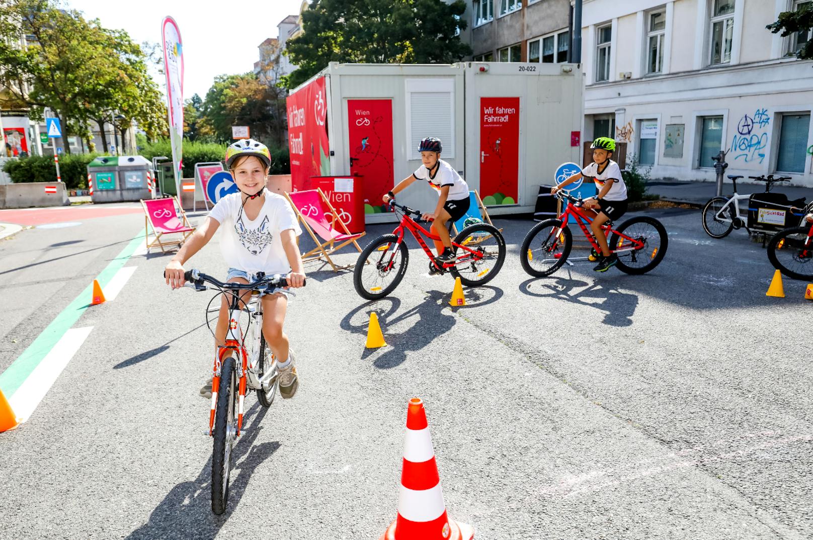 Für den Nachwuchs bietet die Mobilitätsagentur Wien kostenlose Radfahrkurse an. Gebucht werden können sie von Pädagogen.