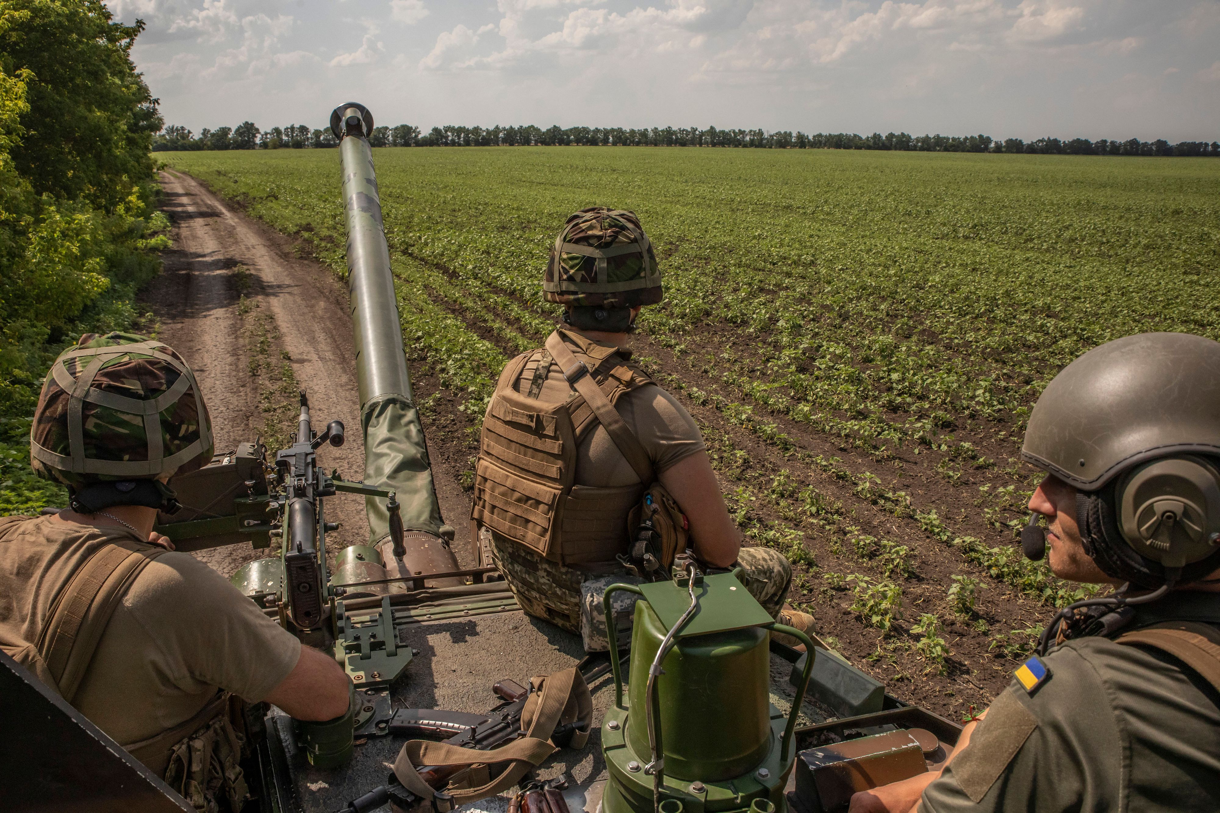 Die ukrainische Armee ist auf dem Vormarsch.