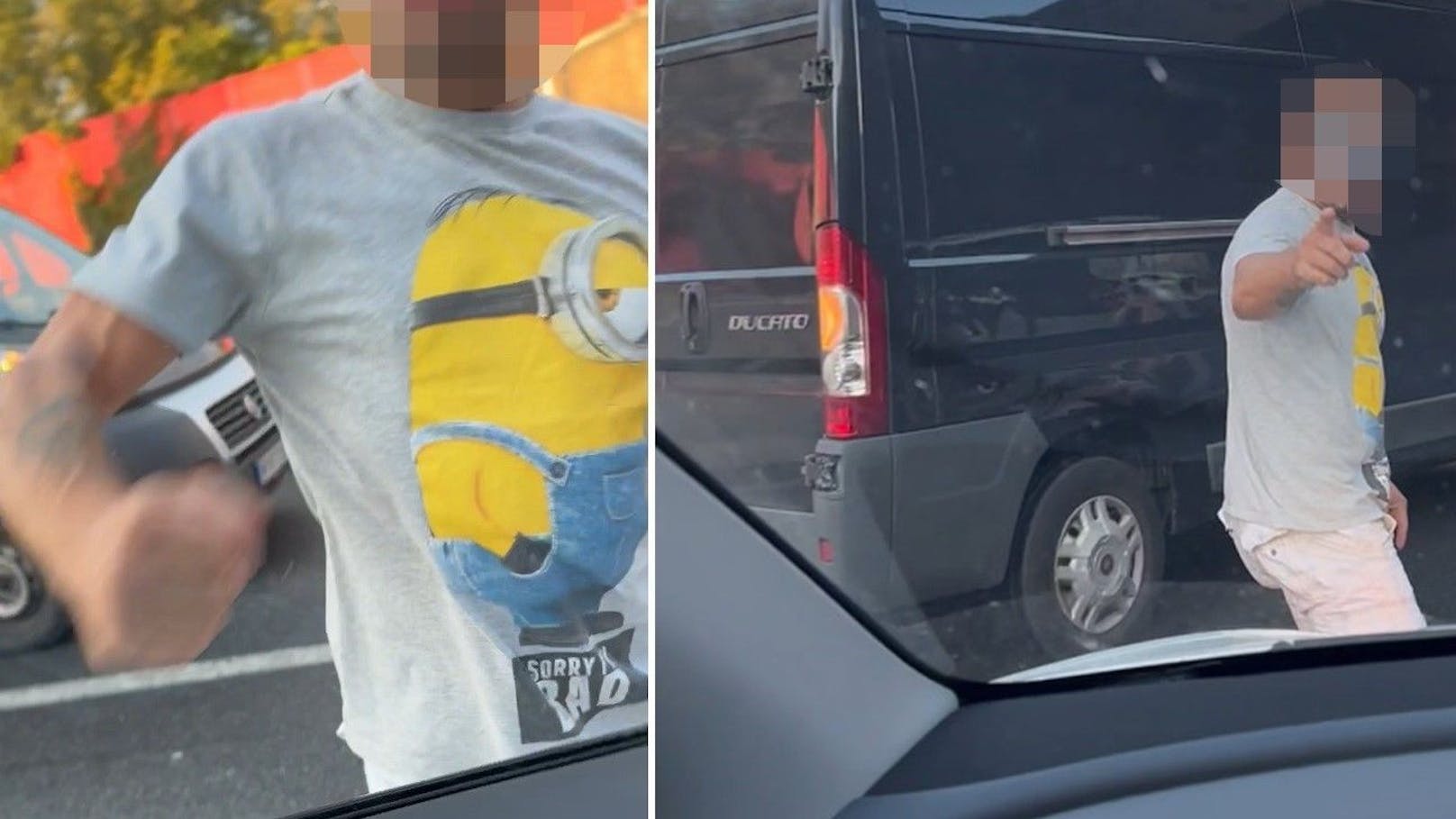 Auf der Donauufer Autobahn (A22) warf ein Autofahrer am Samstag alle Nerven über Bord.