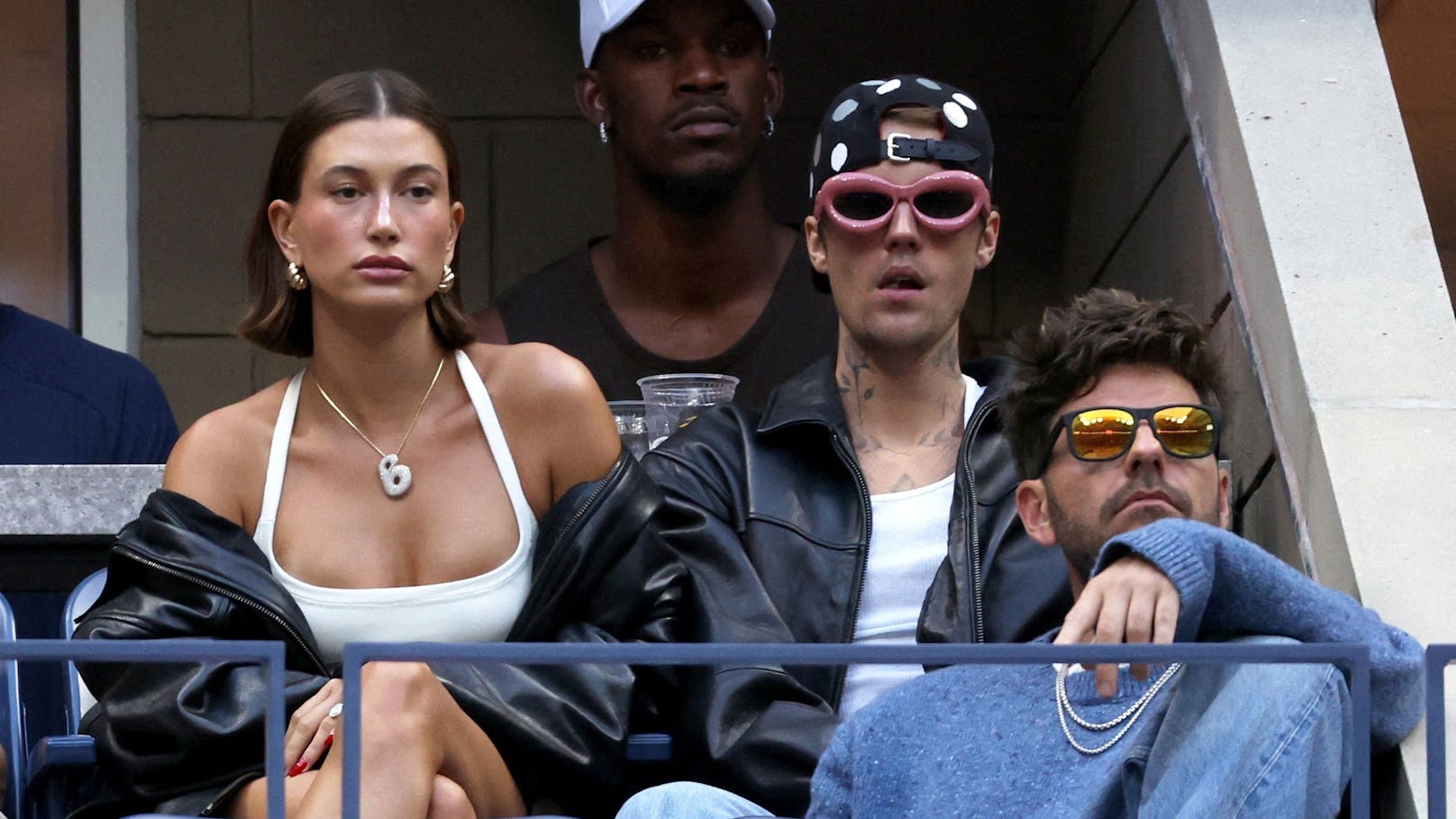 Justin Bieber und seine Frau Hailey Bieber hatten bei den US Open alles im Blick. 