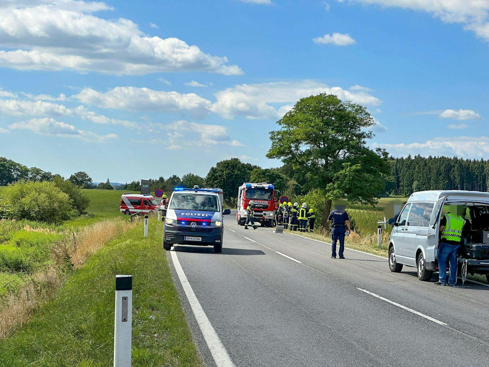 Schwerer Unfall im Bezirk St. Pölten forderte zwei Verletzte