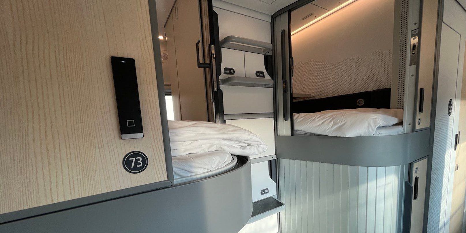 Mini Cabins: Kleine Boxen mit Einzelbetten