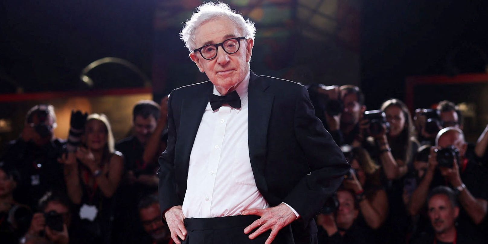 Woody Allen zeigte sich wegen seinem neuen Film in Venedig.