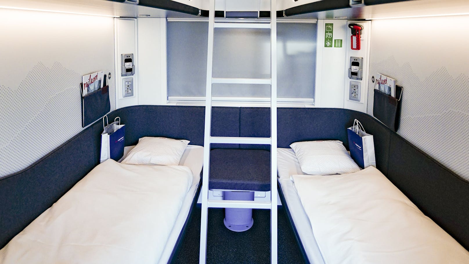 Blick in den Schlafwagen des neuen ÖBB-Nightjets