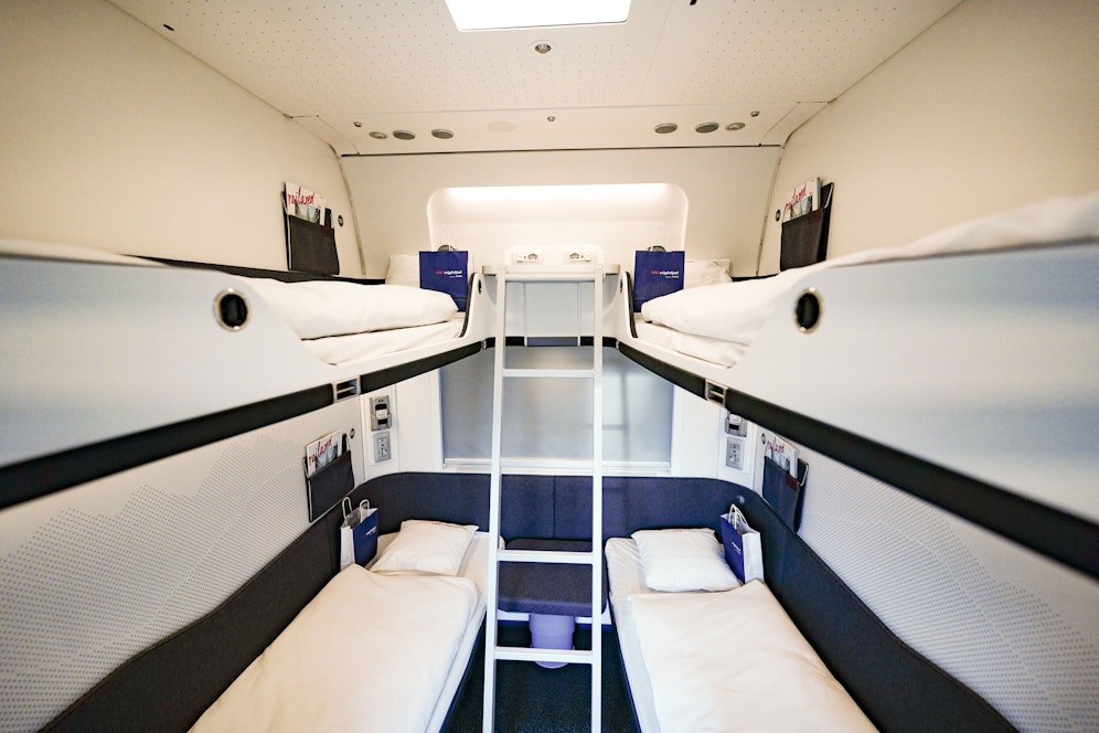 Blick in den Schlafwagen des ÖBB-Nighjets