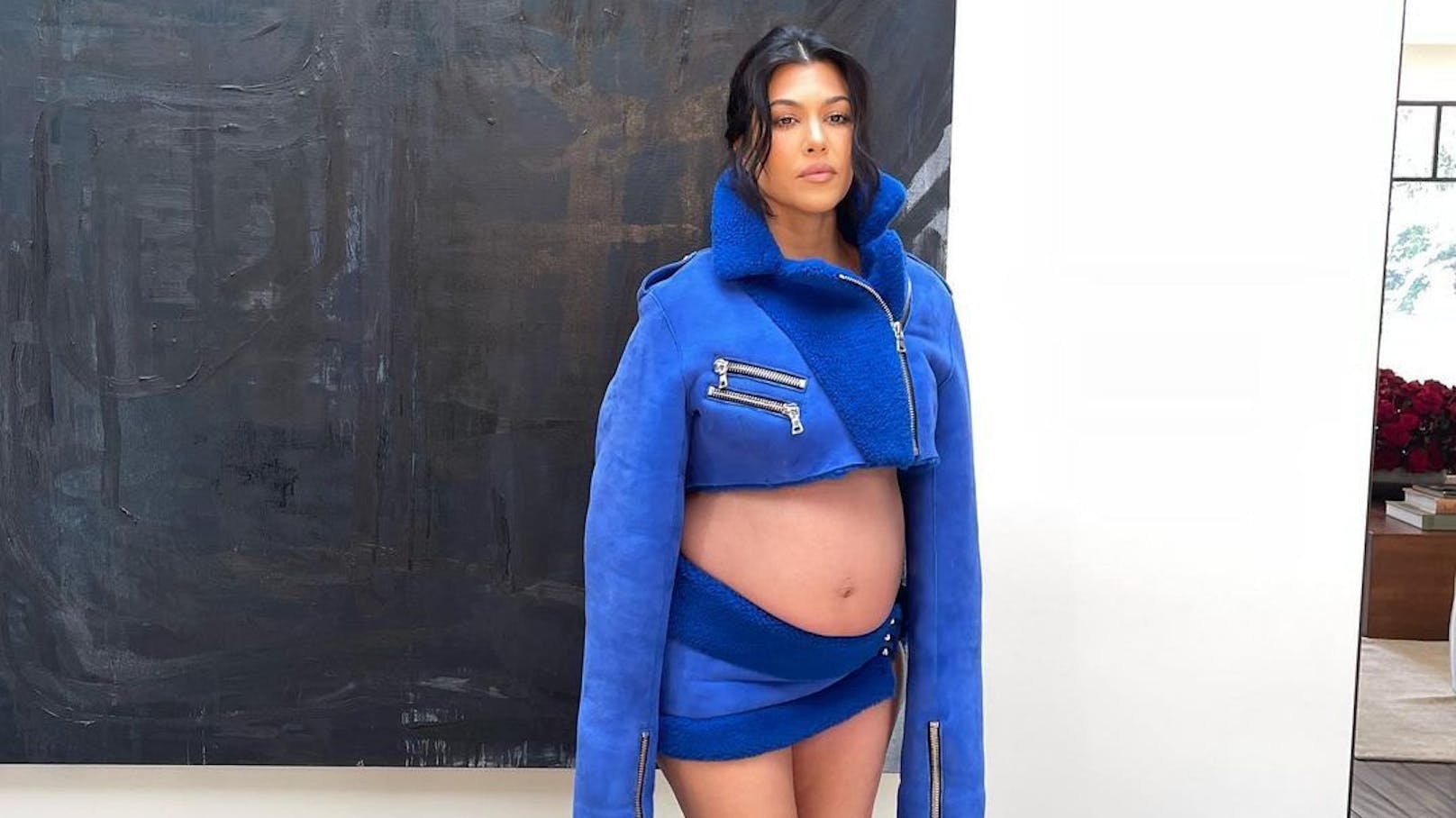 Die schwangere Kourtney Kardashian ist nach einem Aufenthalt im Krankenhaus wieder zu Hause.