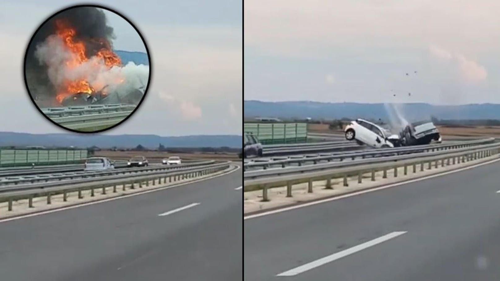Am Sonntag kam es auf einer Autobahn in Serbien zu einem verheerenden Unfall mit Todesfolge.