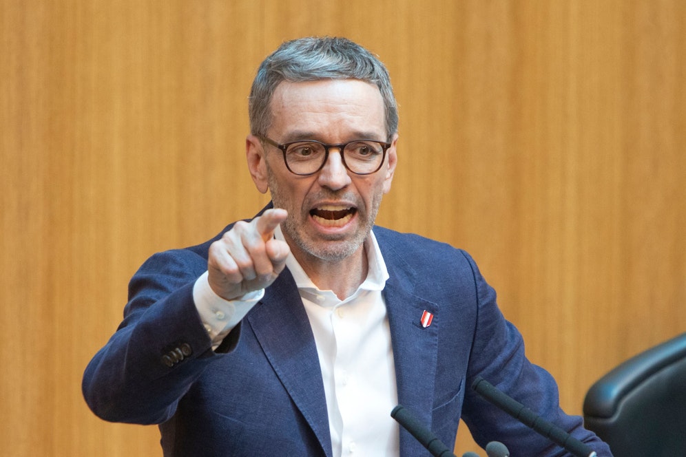 FPÖ-Chef Kickl betonte in einer Pressekonferenz, die Partei habe nichts von der Taliban-Reise von Ex-FP-Funktionären gewusst.