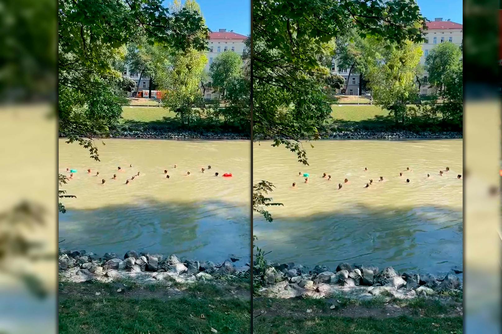 Hitze reißt nicht ab – Wiener schwimmen im Donaukanal