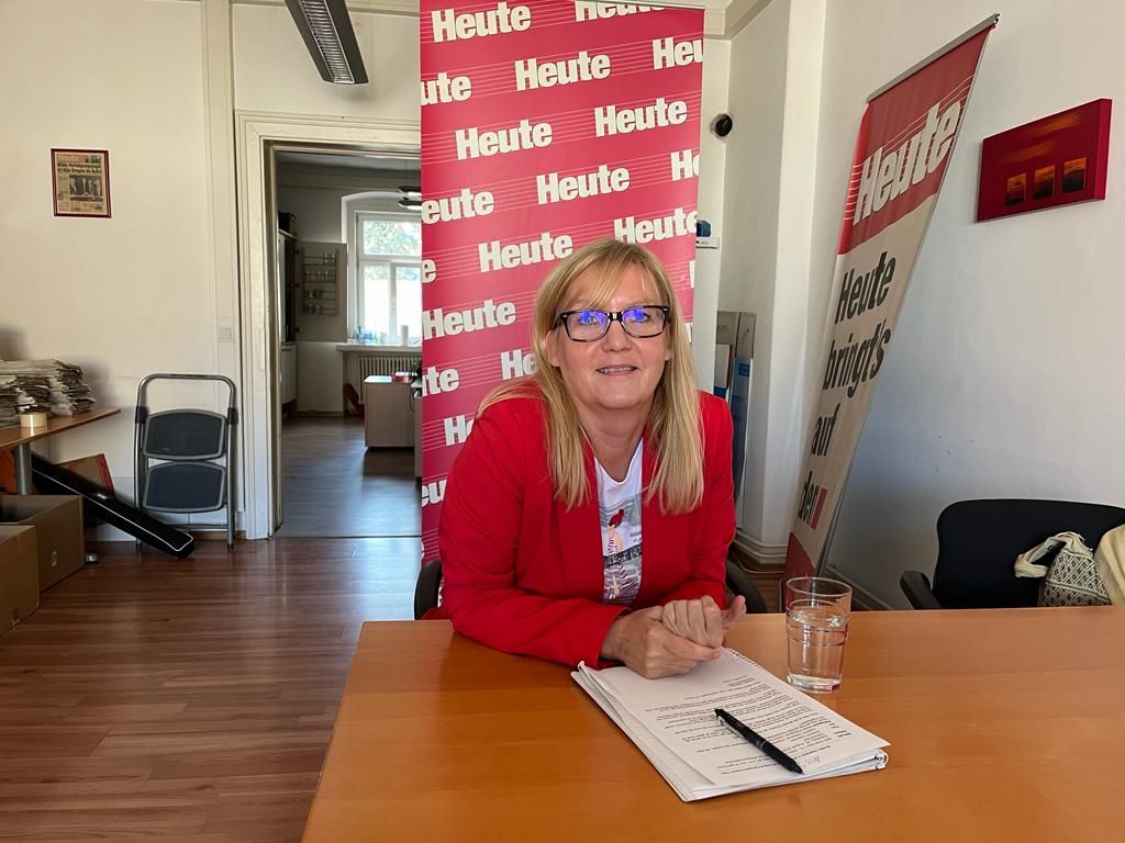 Sandra Kern bei "Heute".