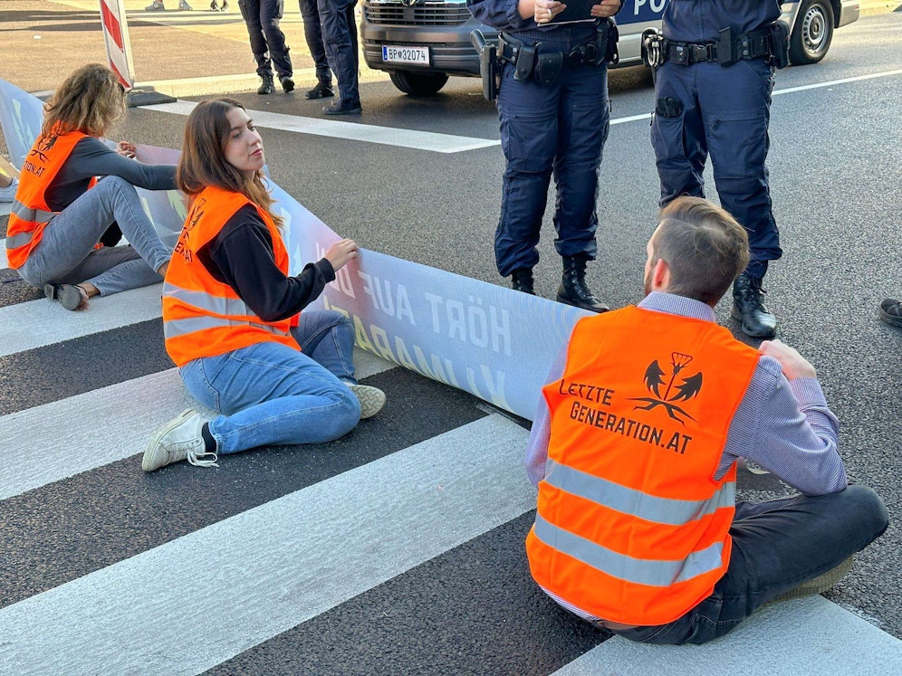 Klimaprotest in St. Pölten