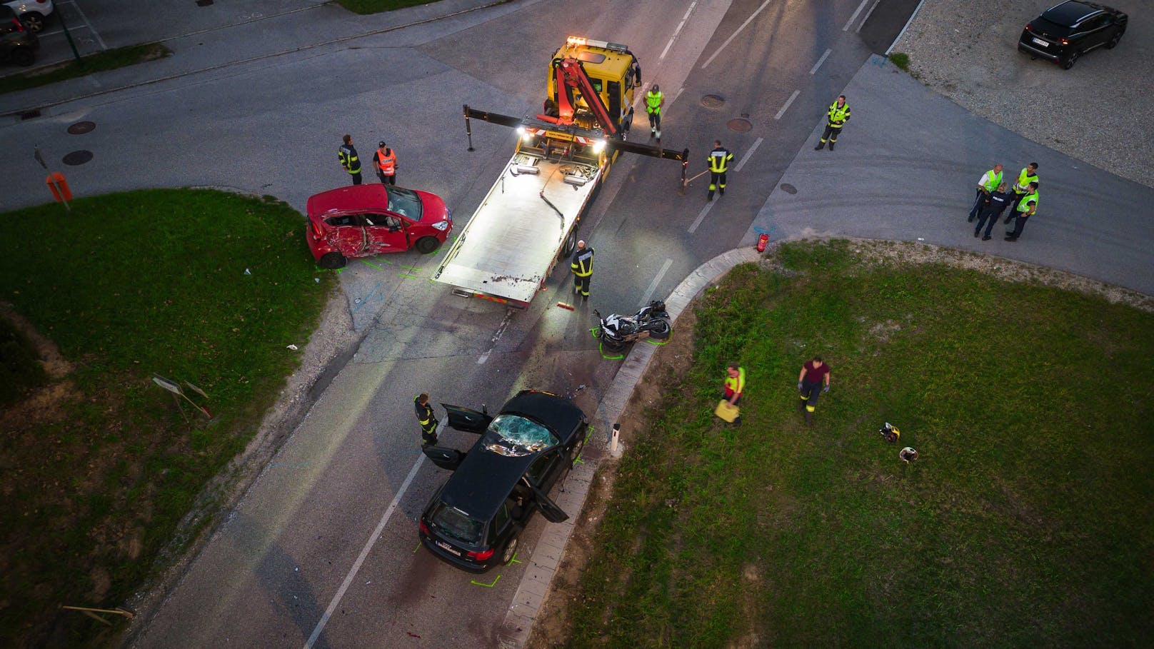 Die Rettungskräfte waren mit einem Großaufgebot vor Ort.