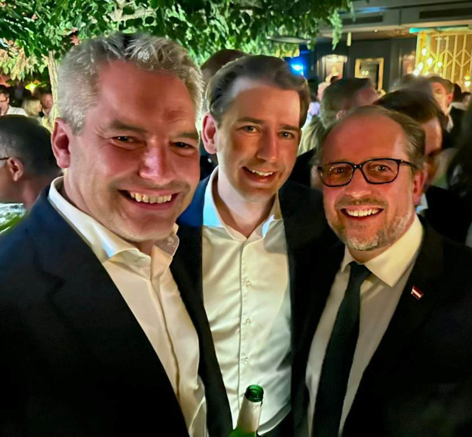 Die drei Bundeskanzler dieser Legislaturperiode – Sebastian Kurz, Alexander Schallenberg, Karl Nehammer.