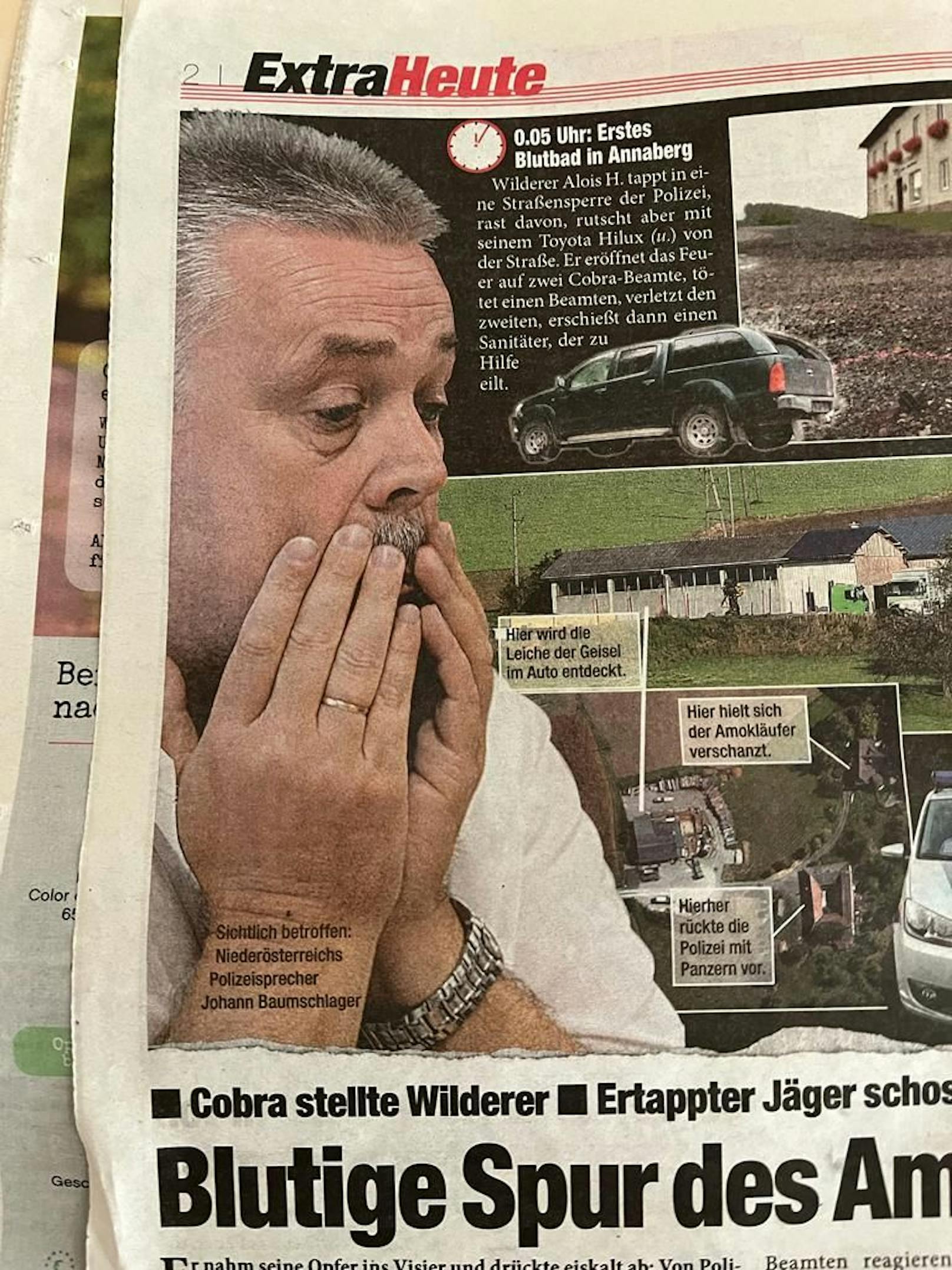 Schwer gezeichnet am 17.9. 2013: Pressesprecher Johann Bauschlager schlug die Hände vors Gesicht.