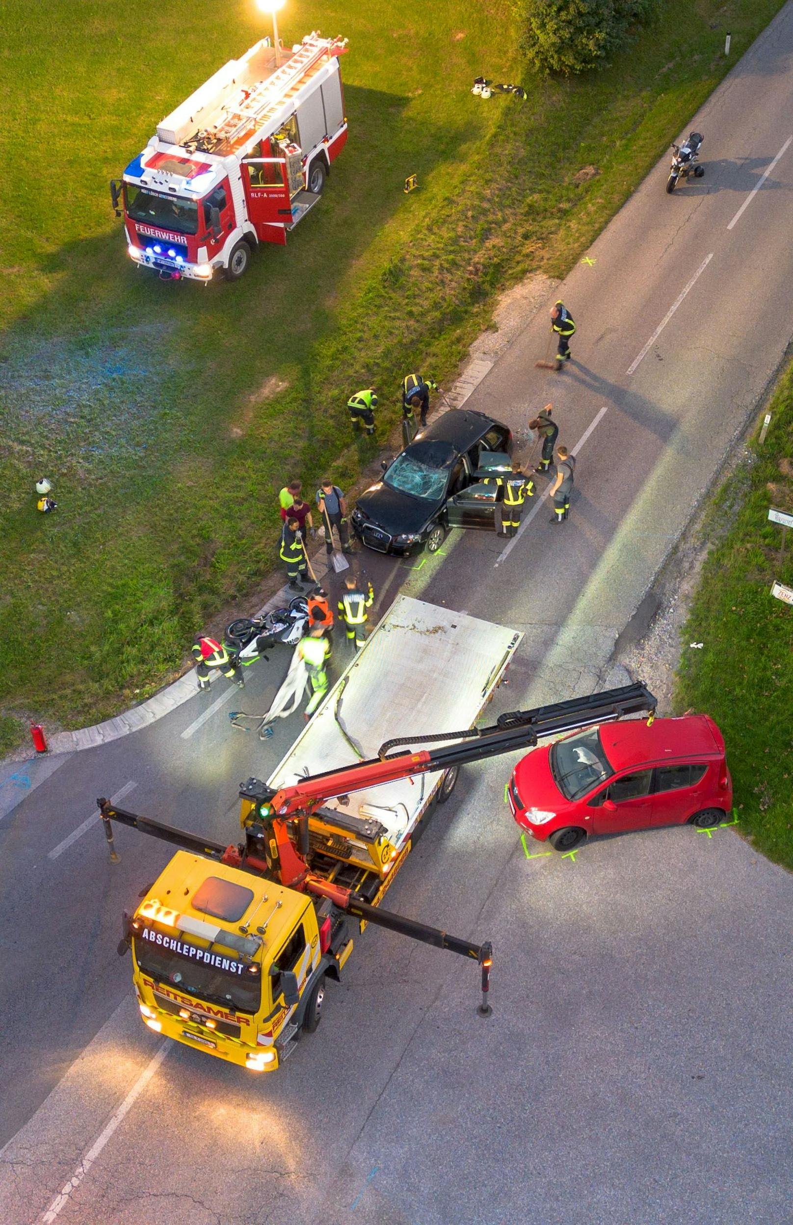 Die Rettungskräfte waren mit einem Großaufgebot vor Ort.