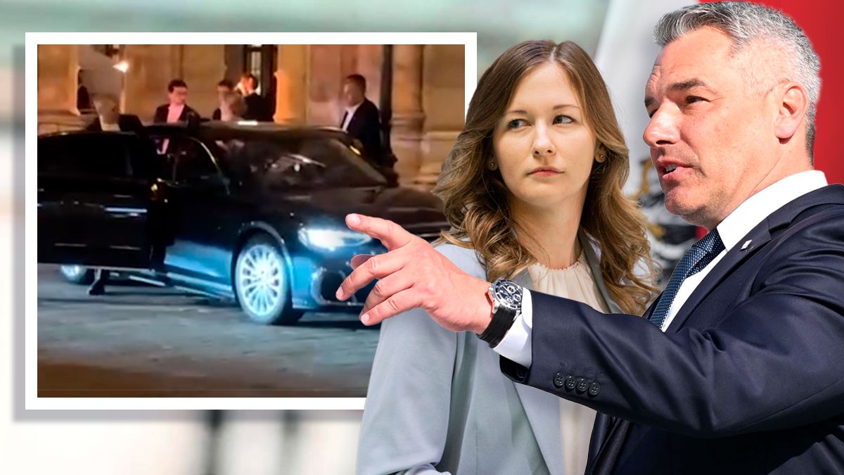 Kanzler Karl Nehammer und Jugendstaatssekretärin Claudia Plakolm spulten 2023 jede/r Zehntausende Kilometer mit dem Dienstfahrzeug ab.