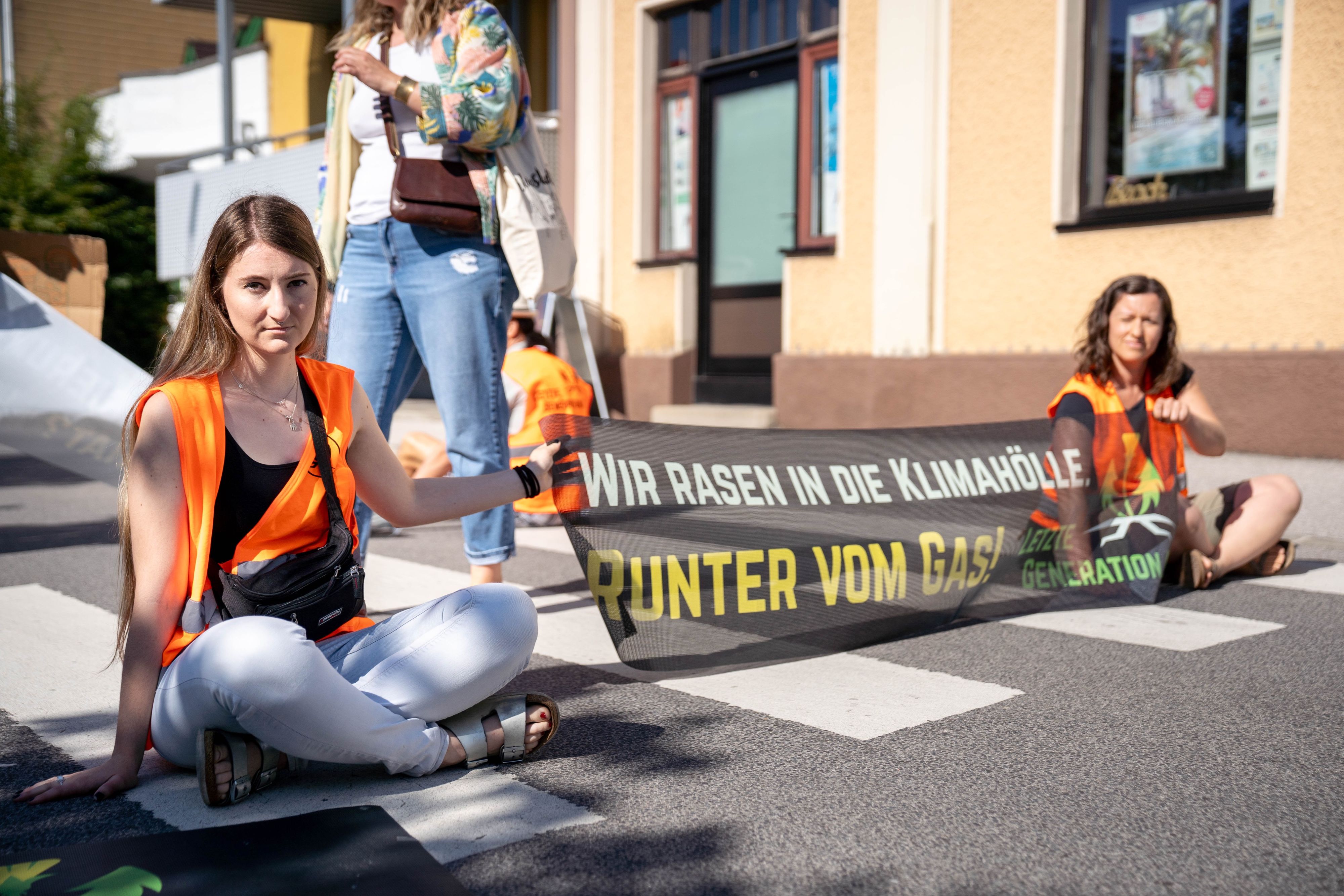 Am 09.09.2023 demonstrierte die "Letzte Generation" erstmals in Gmunden. 