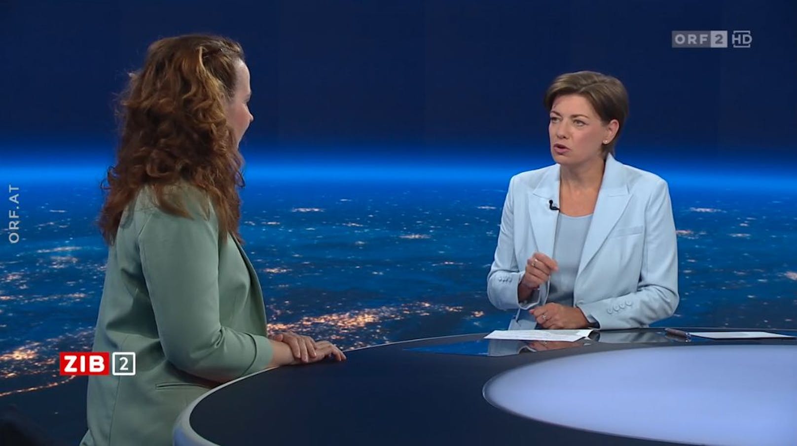 MedUni-Virologin Monika Redlberger-Fritz in der ZIB2 mit Marie-Claire Zimmermann am 10. September 2023.