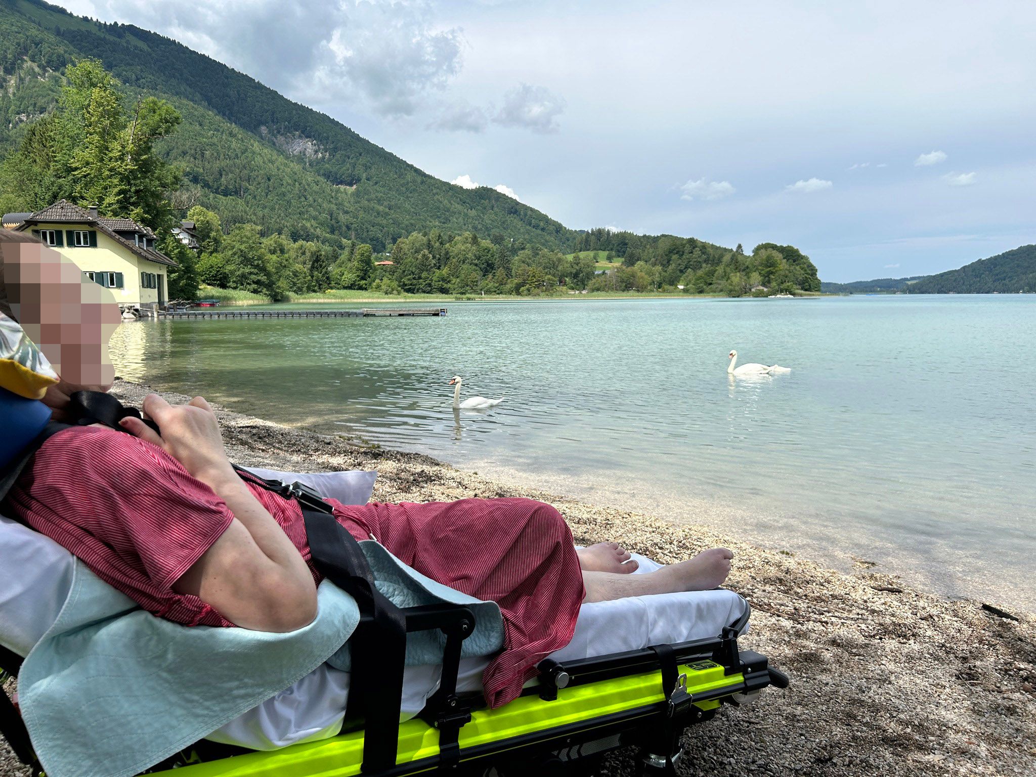 Es war der größte Wunsch der Schwerkrank: einmal noch ihren geliebten See sehen.