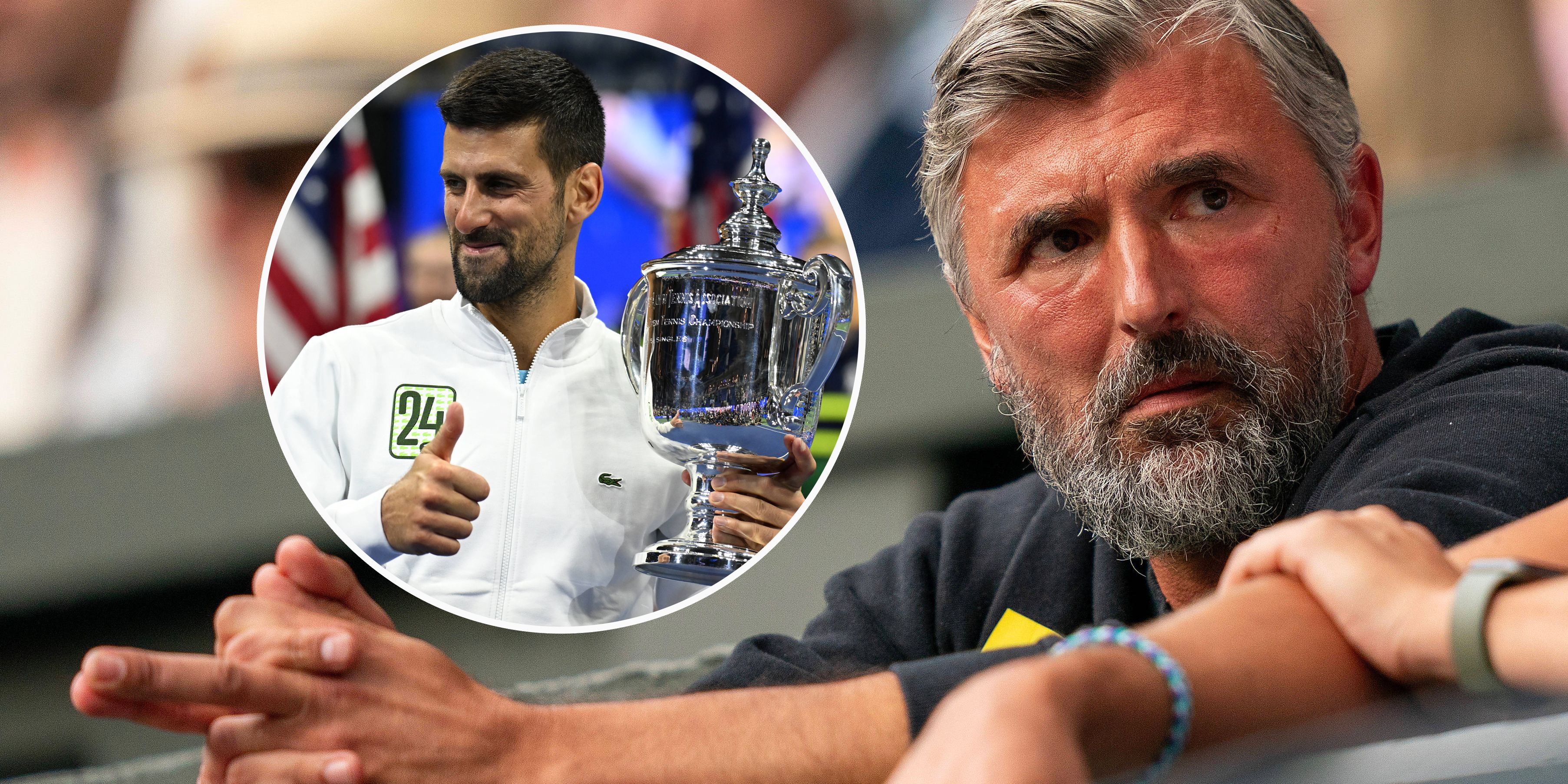Trainer Goran Ivanisevic will mit Schützling Novak Djokovic noch lange für Furore sorgen.