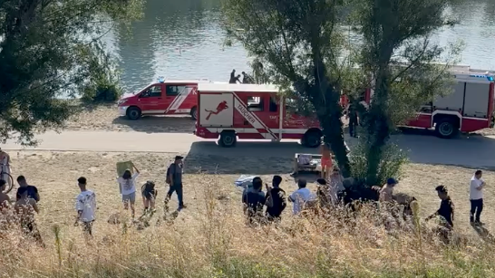 Badeunfall an der Neuen Donau in Wien-Floridsdorf.