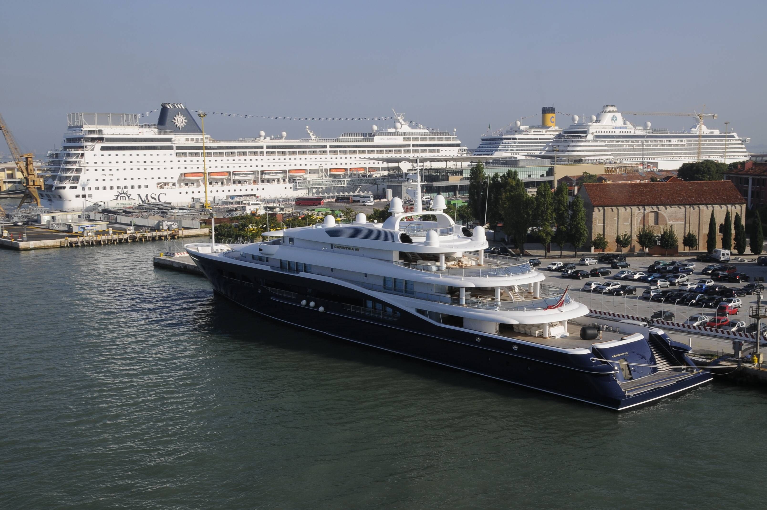 Die Carinthia VII, hier im Hafen von Venedig