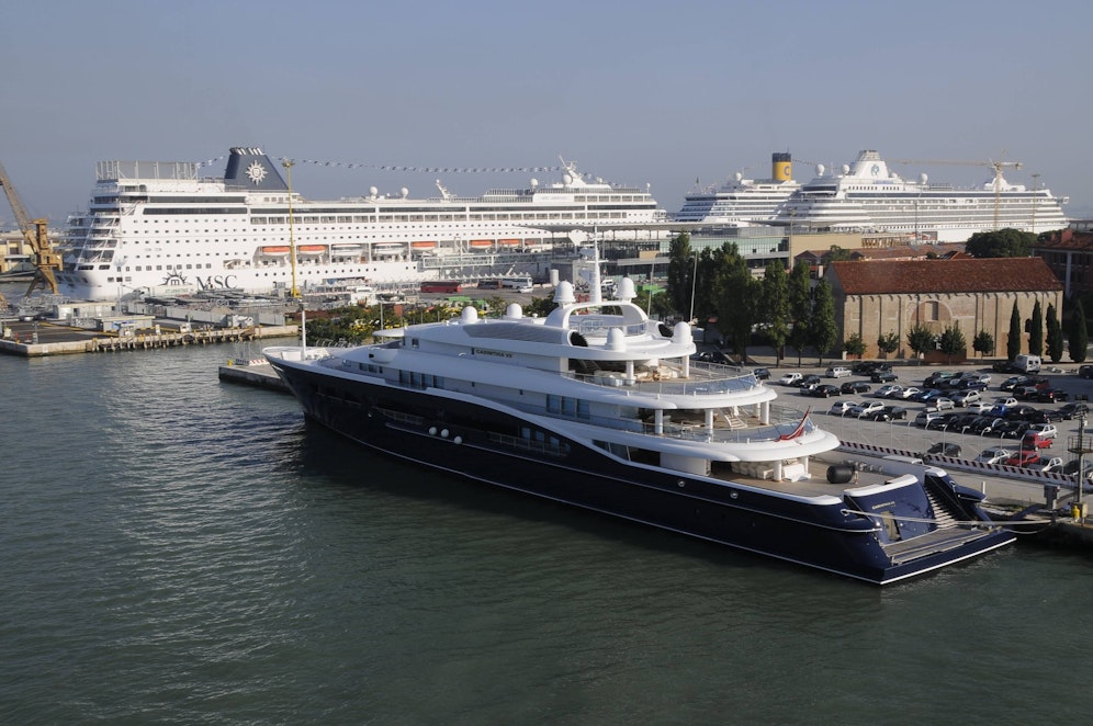 Die Carinthia VII, hier im Hafen von Venedig