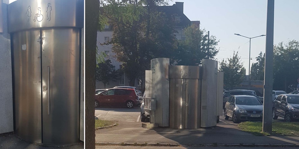 Die öffentliche Toilette in St. Pölten wirkt auf den ersten Blick einladend.