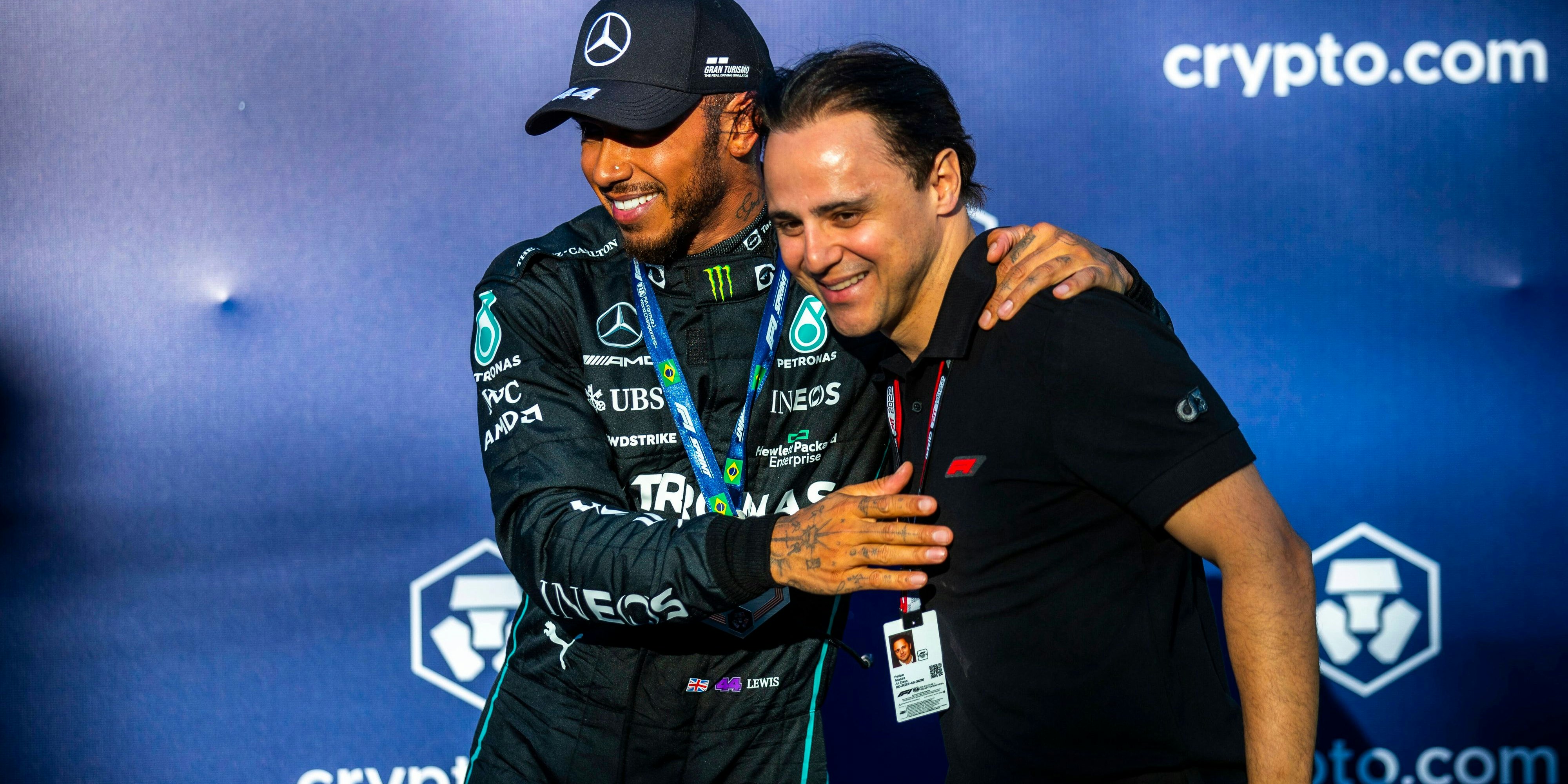 Hamilton (l.) und Massa verstehen sich trotz der "Crashgate"-Geschichte gut.