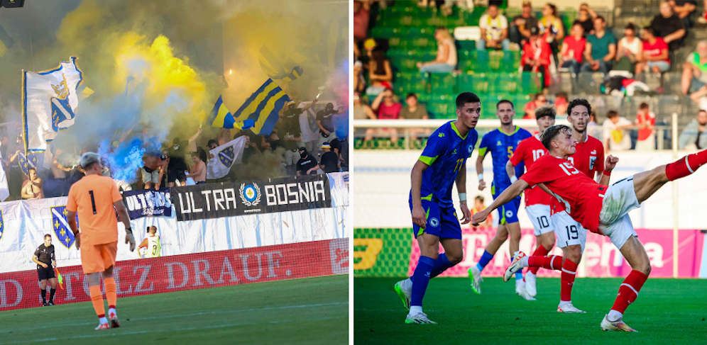 Die U21 ließ sich von den Auswärtsfans nicht aus der Ruhe bringen