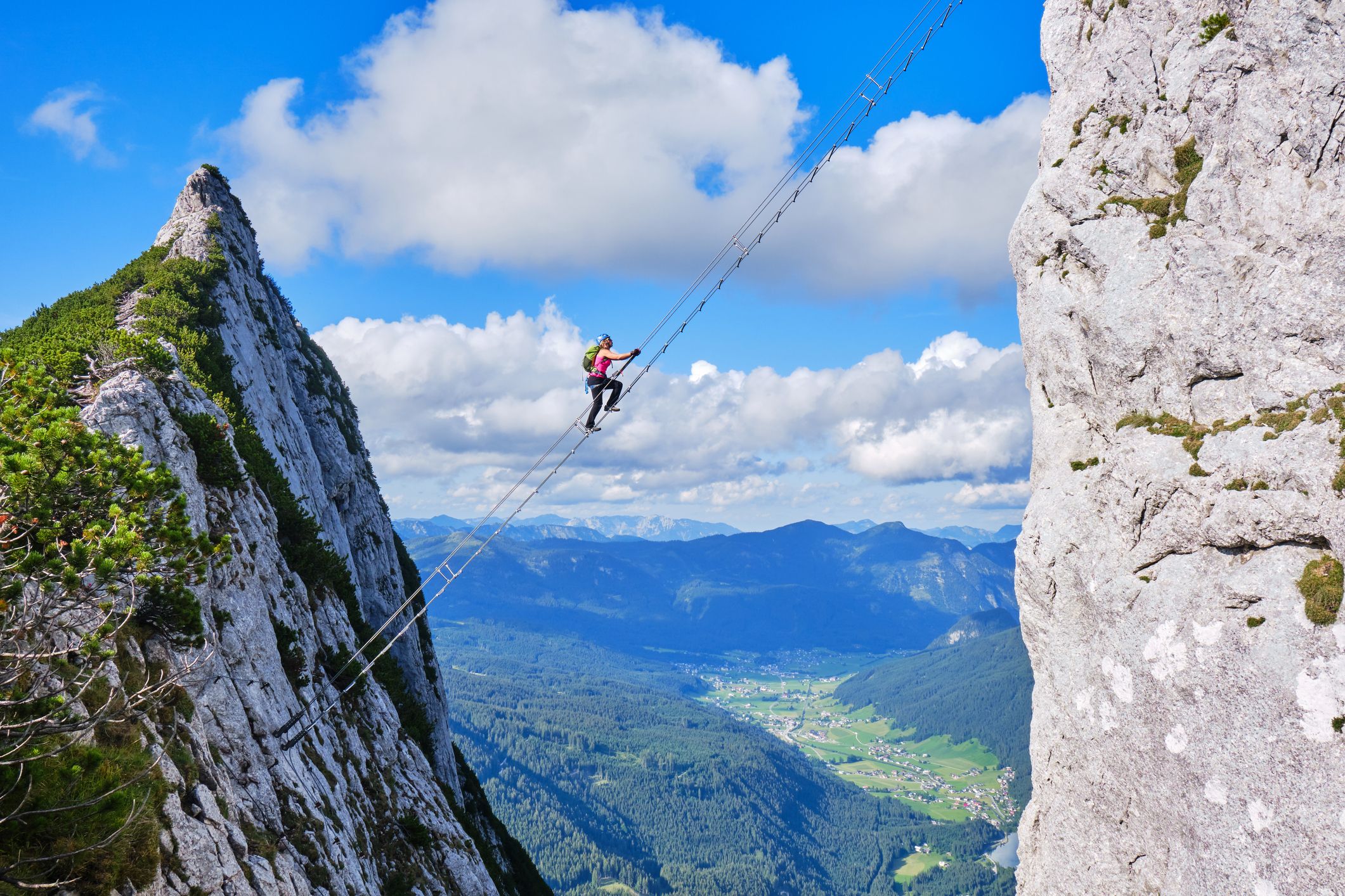 An jenem Klettersteig befindet sich auch die bekannte Himmelstreppe.