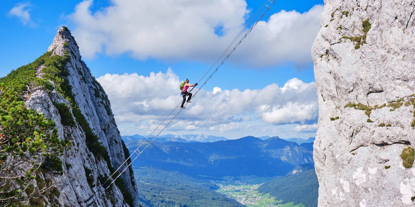 An jenem Klettersteig befindet sich auch die bekannte Himmelstreppe.