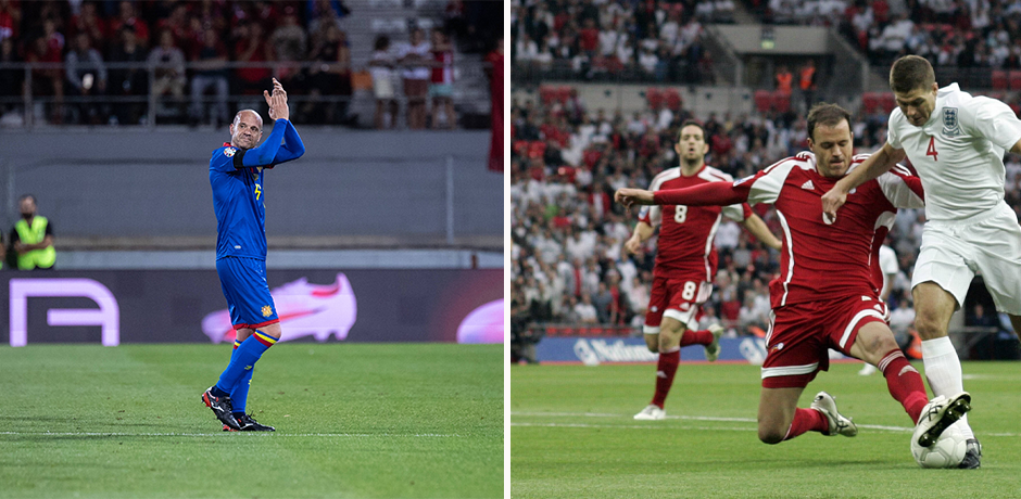 Schon 2003 gegen Steven Gerrard und in seinem letzten Spiel: Ildefons Lima