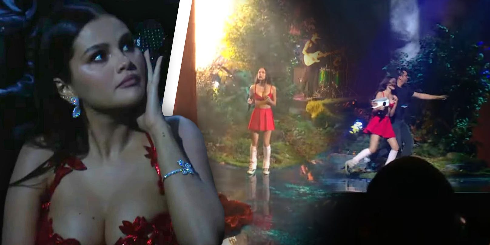 Selena Gomez zeigte sich besorgt über den Bühnenmoment bei den VMAs.