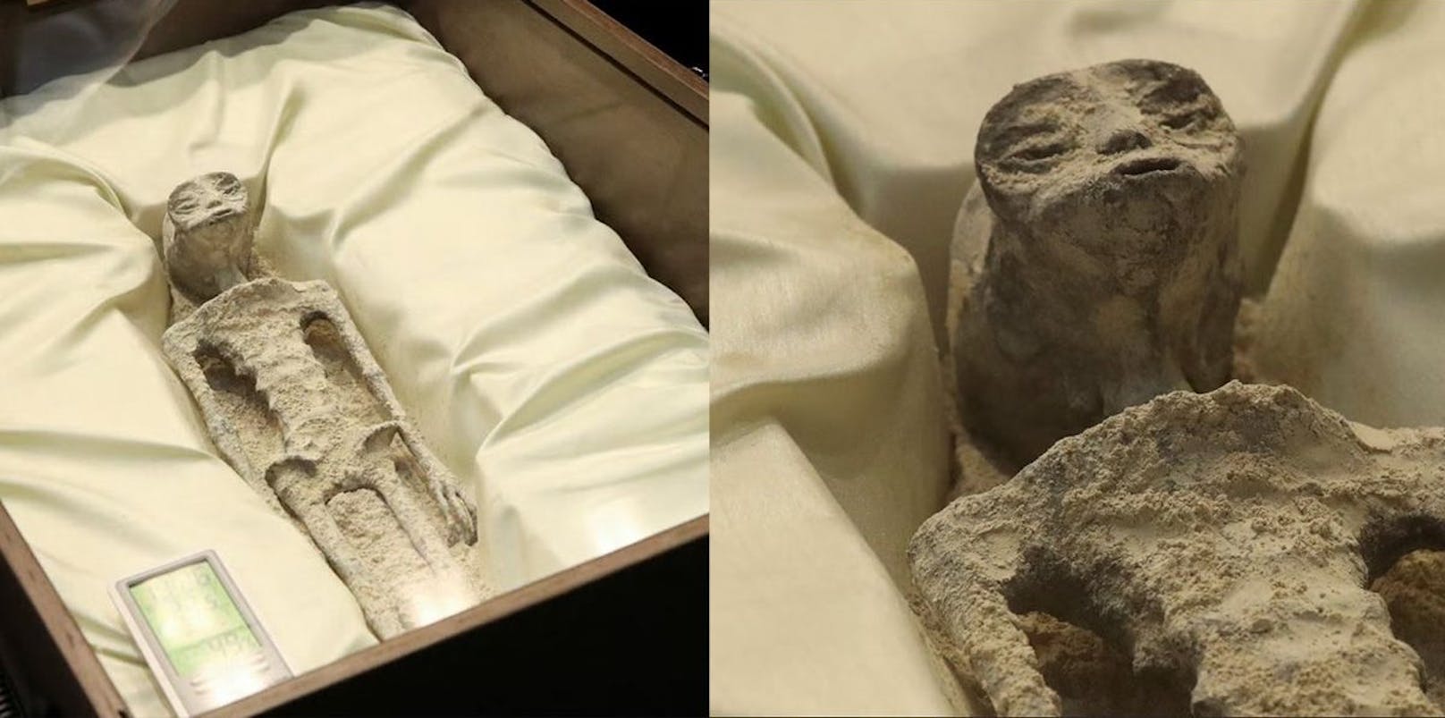 Die aufgebahrten Körper (Bild) sollen 1.000 Jahre alt sein.