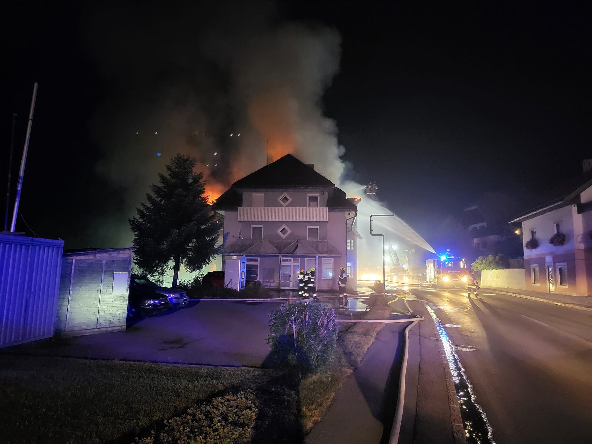 Dachstuhlbrand beim Rüsthaus Kreuth!
