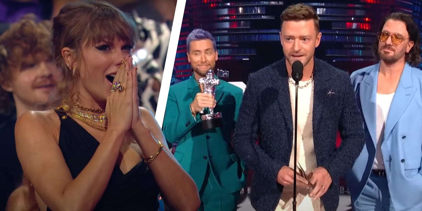 Justin Timberlake überreichte den Preis für Taylor Swift nicht alleine.
