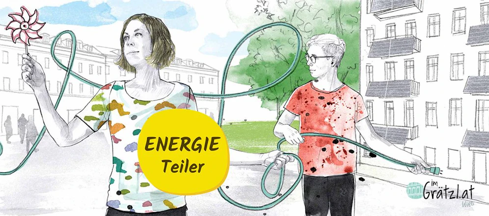 Energieteiler: Mit anderen im Grätzl Energie teilen.