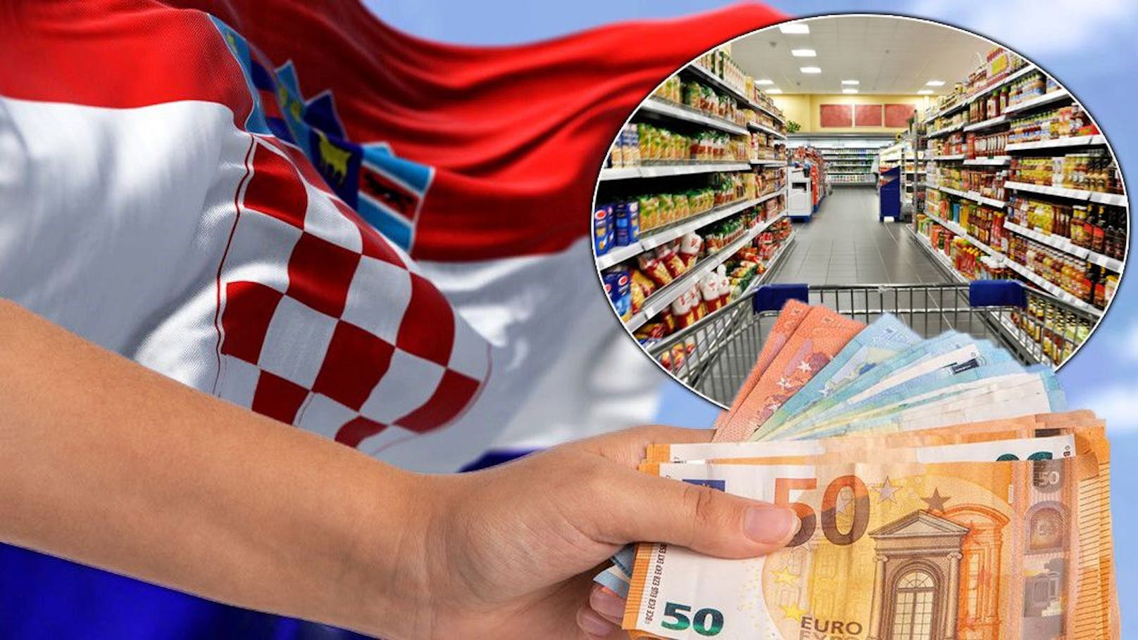 Supermarkt-Kunden in Kroatien können ab Montag etwas durchatmen.&nbsp;