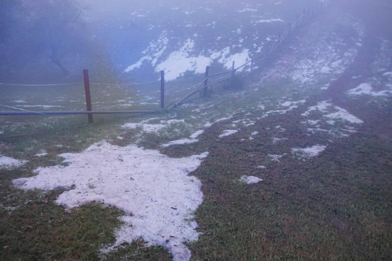 Insbesondere der Hagel richtete Schäden an.