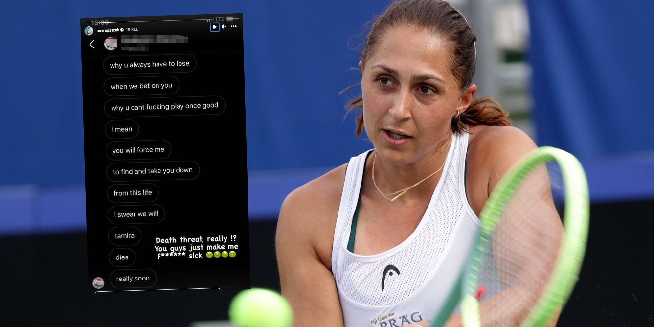Tamira Paszek veröffentlicht eine widerliche Todesdrohung.