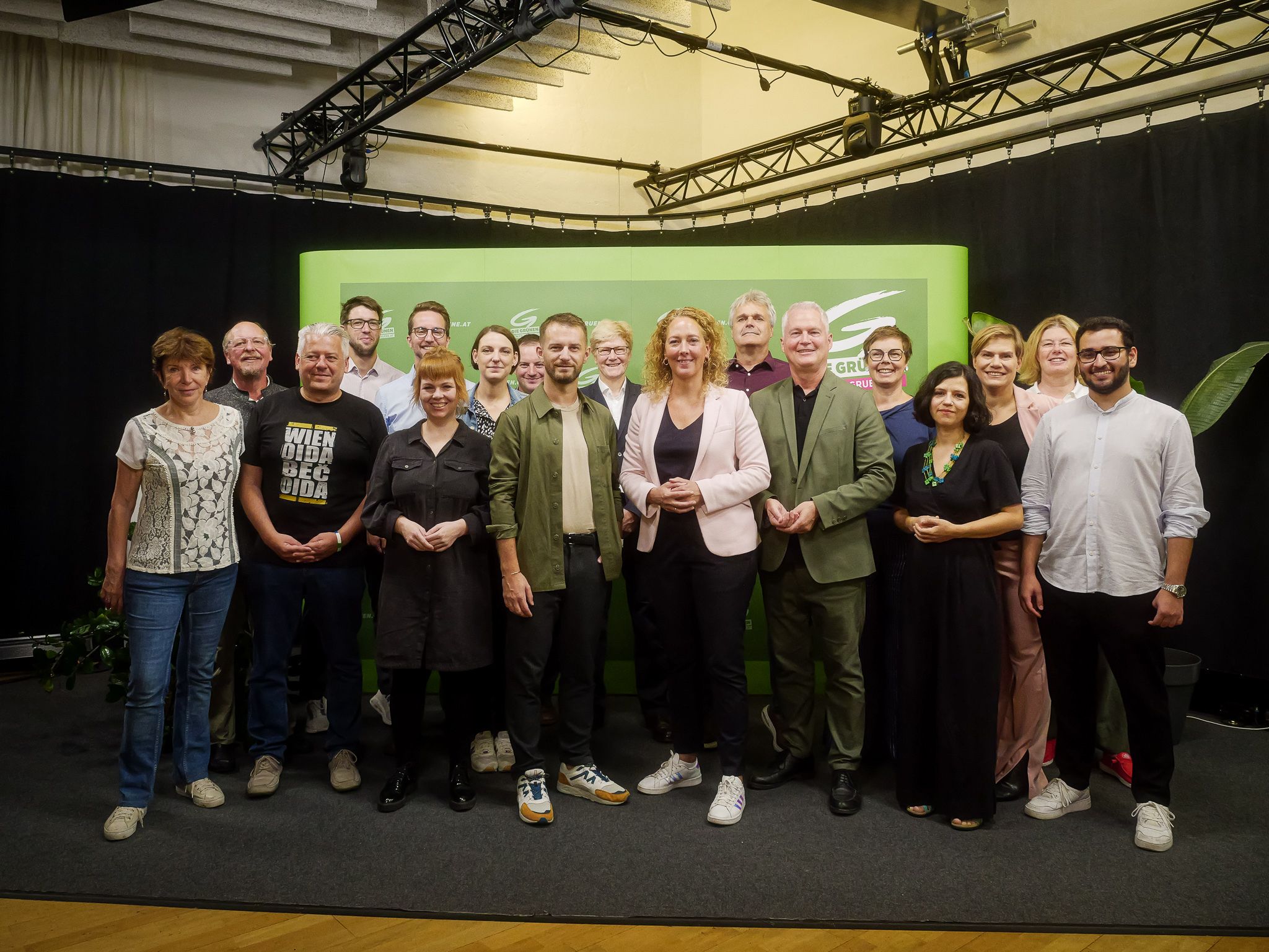 Die Wiener Grünen tagten am Donnerstag in Wien-Neubau.