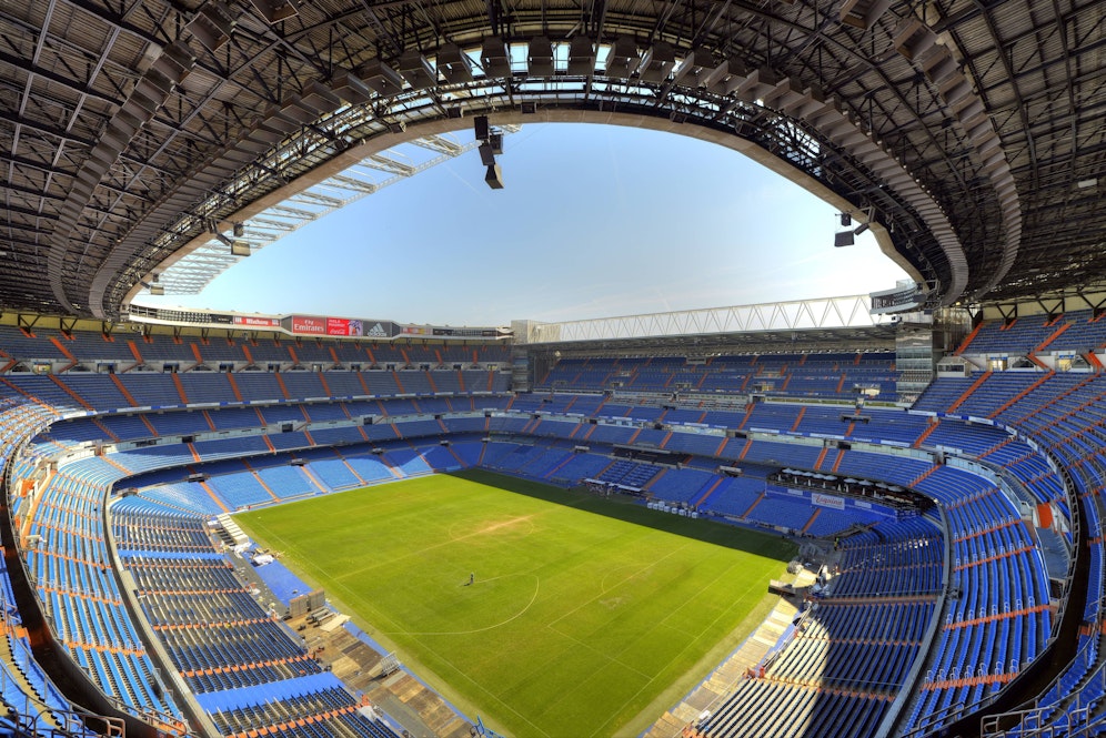 Das Bernabeu Stadion von Real Madrid